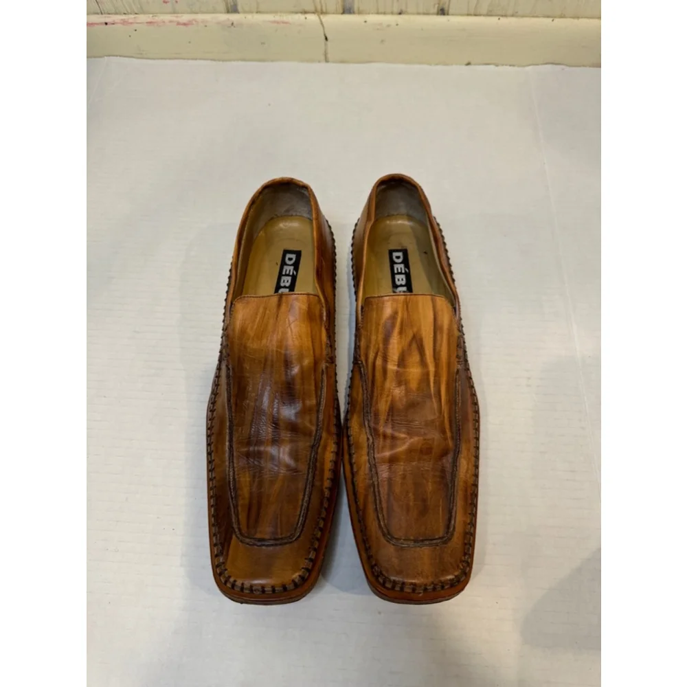 Debut Brown Leather Loafers, Size 40/7